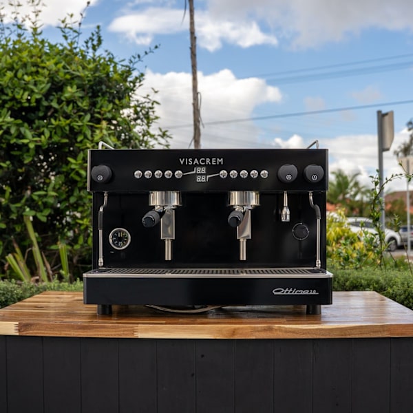 Ex Demo Visacrem 2 Group Tall Cup Shot timers Coffee Machine