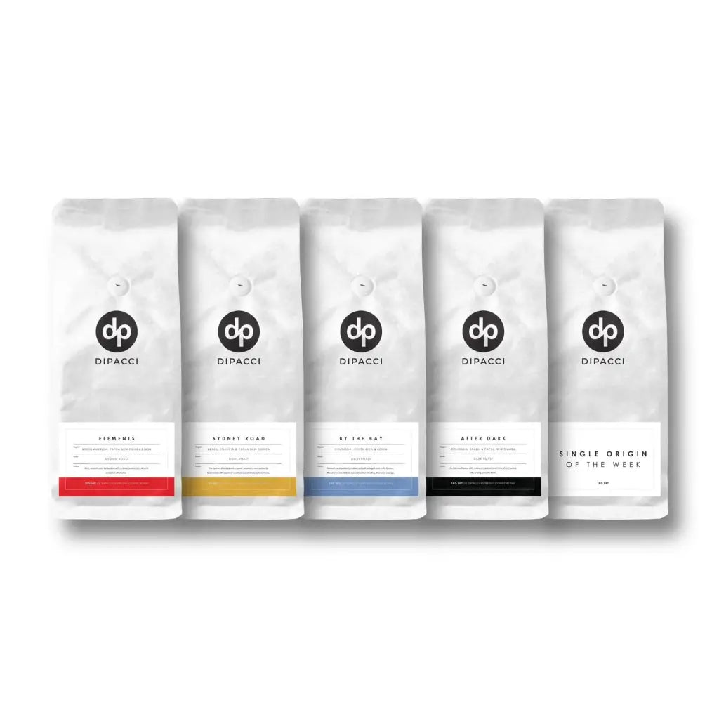 Dipacci Espresso Coffee Sample Pack w- Single Origin (5x