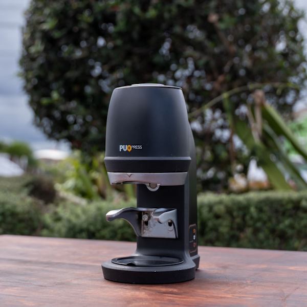 Used Black Puqpress Q2 Automatic Coffee Tamper – Excellent Condition