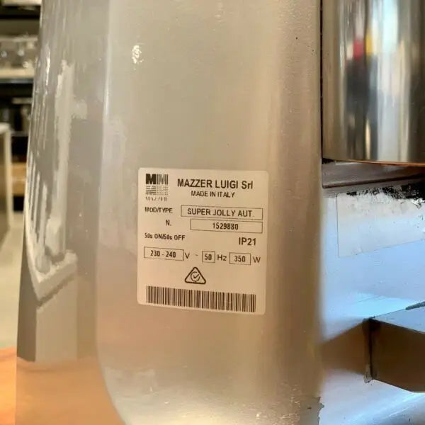Immaculate Used Mazzer Super Jolly Coffee Bean Espresso