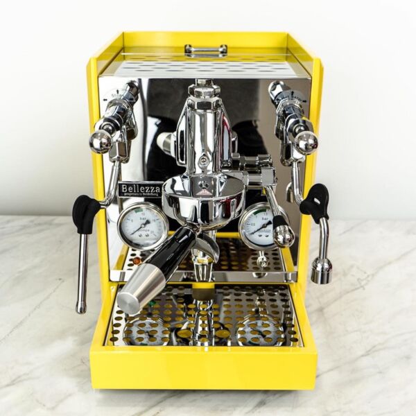 New Custom Bellezza Valentina In Yellow Semi Commercial Coffee Machine