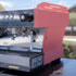 2 Group Salmon Pink Commercial Coffee Machine