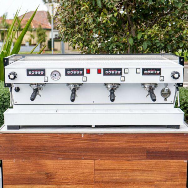 Immaculate Custom 4 Group La Marzocco Linea AV High Cup Coffee Machine