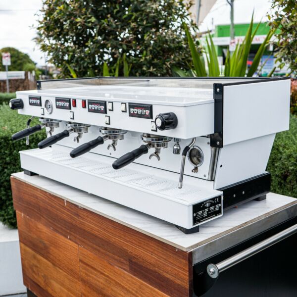 Immaculate Custom 4 Group La Marzocco Linea AV High Cup Coffee Machine