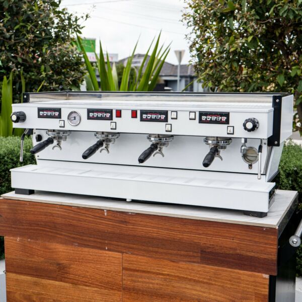 Immaculate Custom 4 Group La Marzocco Linea AV High Cup Coffee Machine