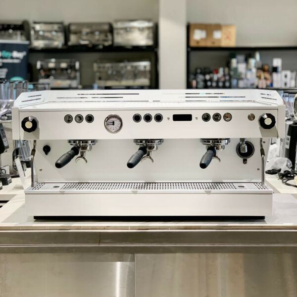 Immaculate 3 Group La Marzocco PB Coffee Machine In Custom White