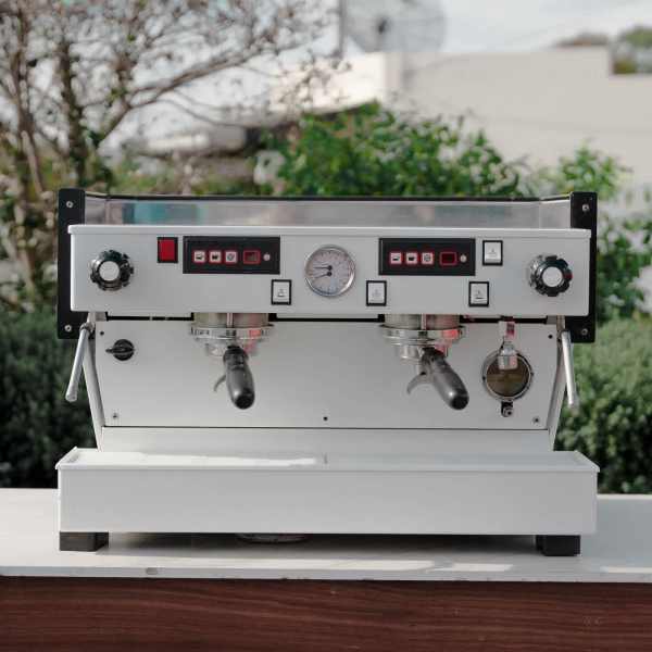 Full Custom White 2 Group La Marzocco Linea With Shot Timers