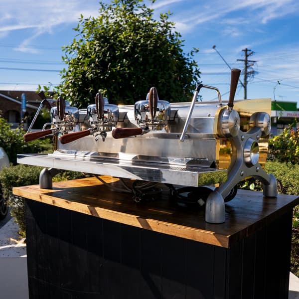 Custom Gold Plated 3 Pre Loved 3 Group Slayer Espresso Coffee Machine