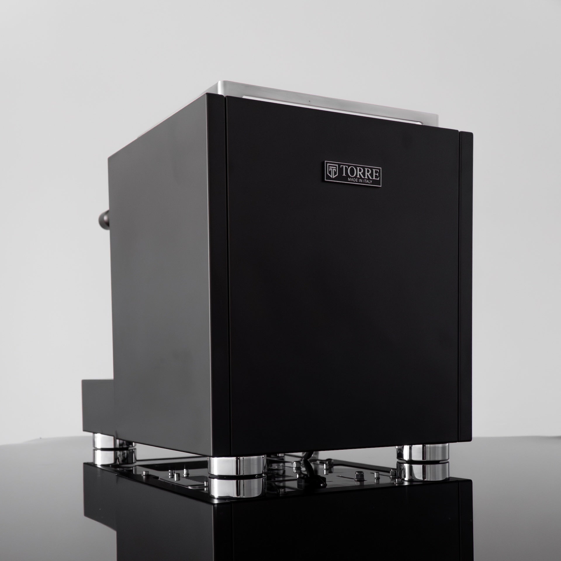 Torre Peppina EVO Matte Black With Wood Coffee Machine