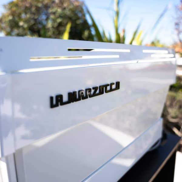 Custom Gloss White 3 Group La Marzocco PB Commercial Coffee Machine