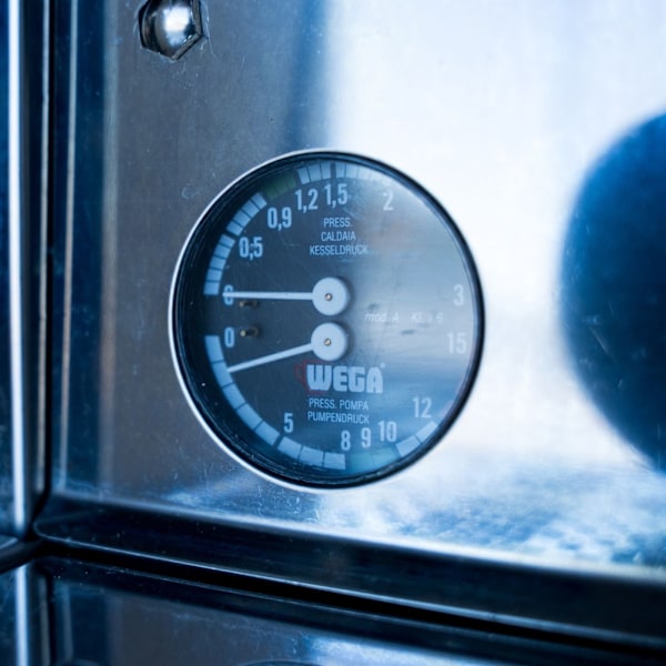 Pre Loved Wega 2 group Polaris in chrome 15 amp Coffee Machine