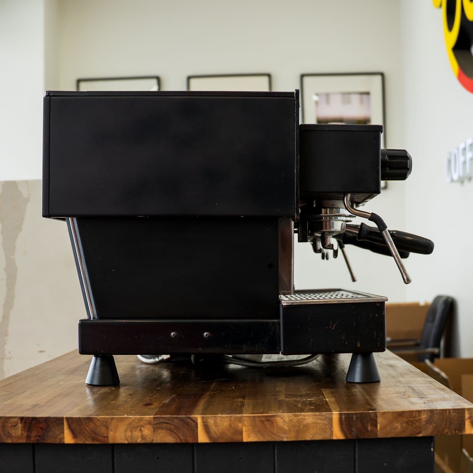 Custom Black La Marzocco Linea AV 2 Group Espresso Machine Service