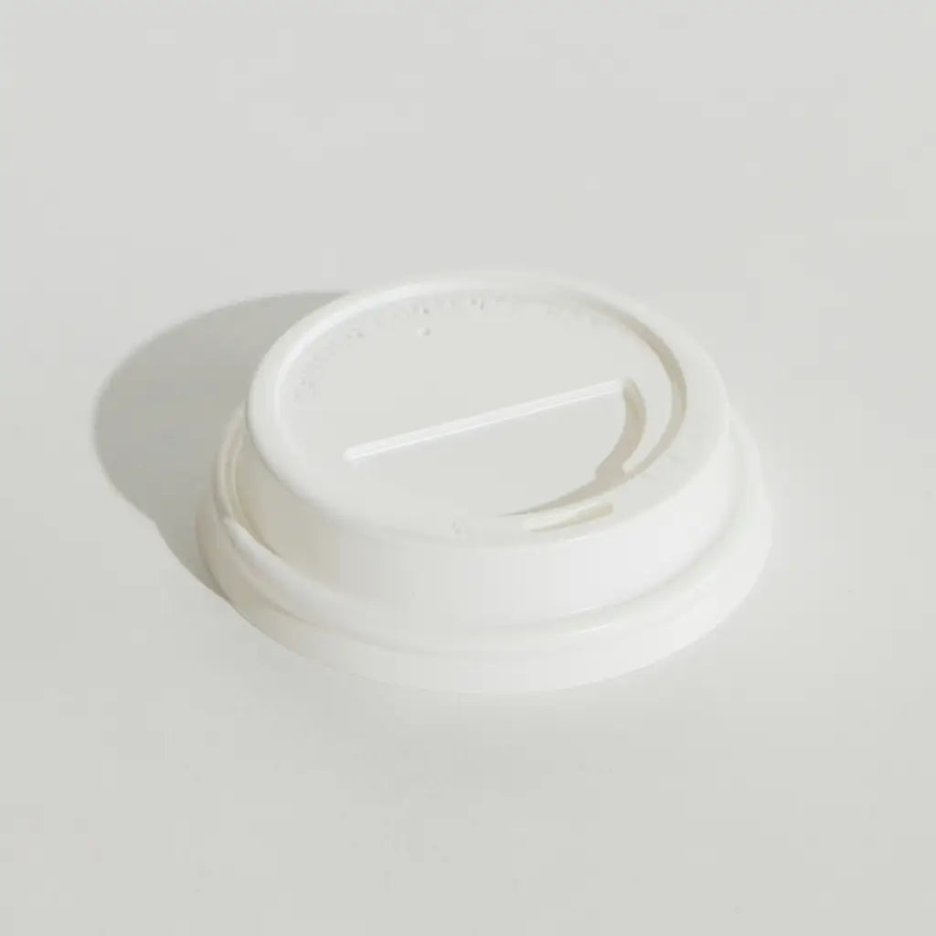 8oz Lids - PLAIN WHITE / PACK OF 100