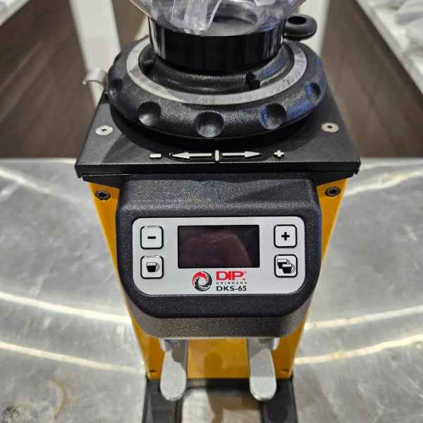 Used Electric Dip Dk65 On Demand Digital Grinder In Yellow