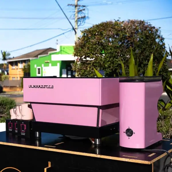 Pre Owned La Marzocco Linea AV & Mythos In Pink