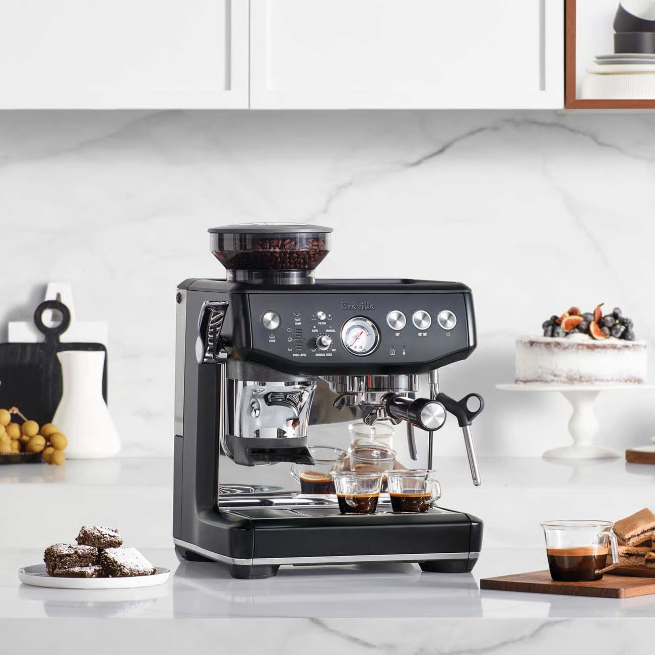 Breville Barista Express Impress Manual Espresso Machine