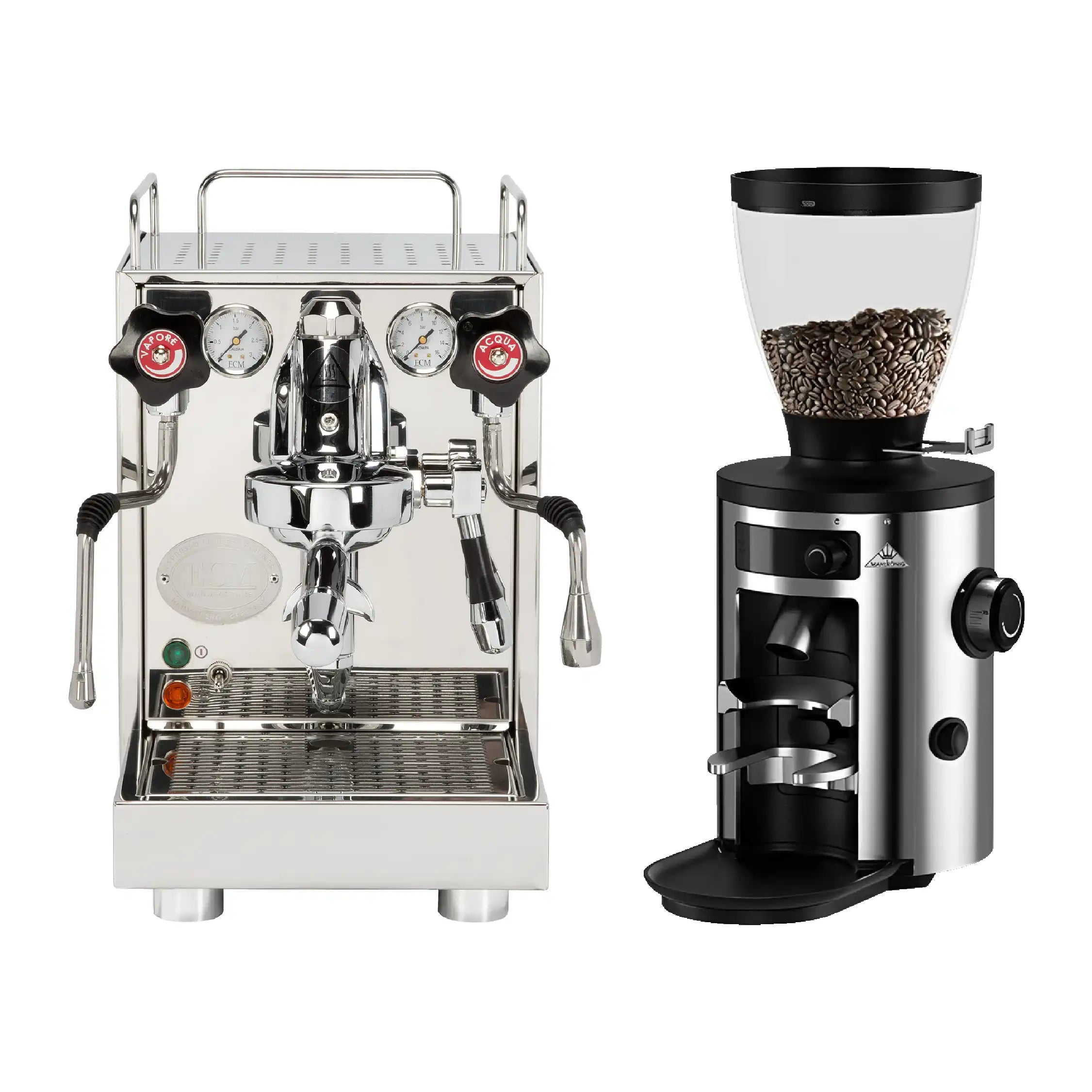 ECM Mechanika VI Slim PID Coffee Machine & Mahlkonig X54 Coffee Grinder(chrome) Package