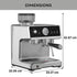 Kenmore Elite Auto-Tamping Espresso Machine With Grinder Stainless Steel