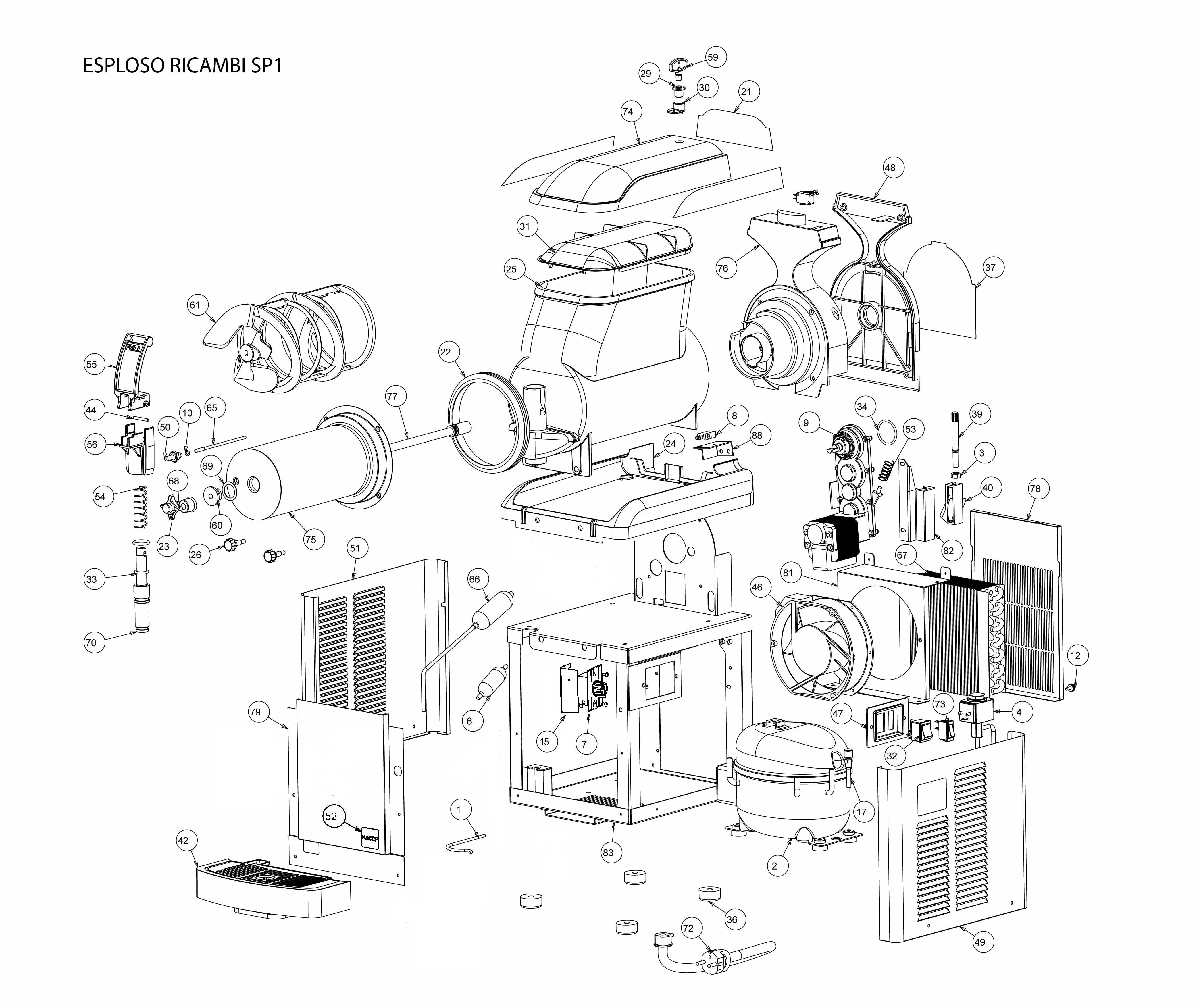 SPM SP LED Cream Smoothie Machine