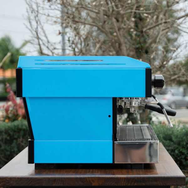 Pre Loved Aqua Blue 3 Group La Marzocco PB Commercial Coffee Machine