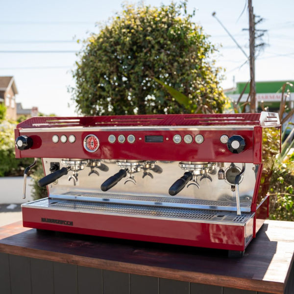 Stunning Immaculate Custom 3 Group La Marzocco PB In Candy Apple Red