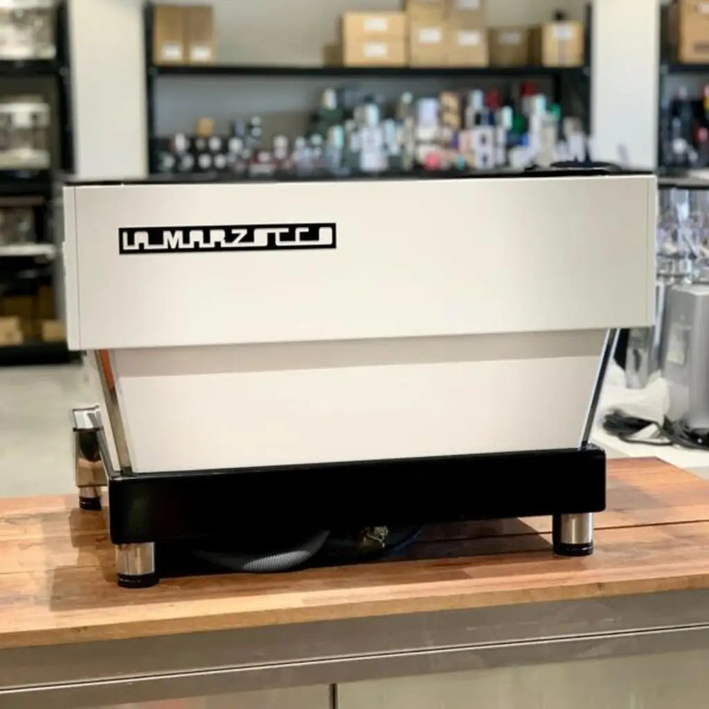 Beautiful Custom White 2 Group Linea AV Commercial Coffee