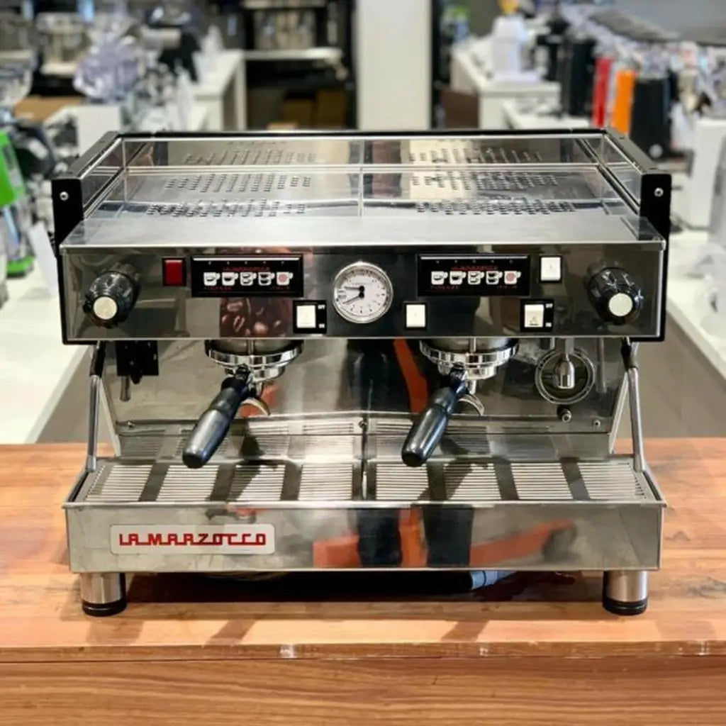 Beautiful Custom White 2 Group Linea AV Commercial Coffee