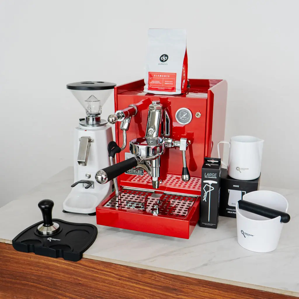 Bellezza Chiara Custom Red & Bellezza Piccola Grinder +