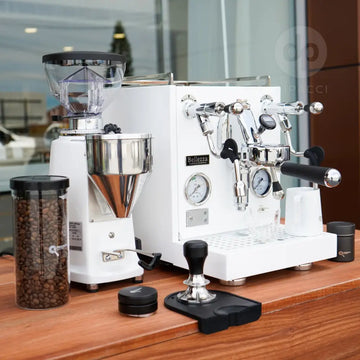 Bellezza Espresso Inizio V and Mini E grinder package