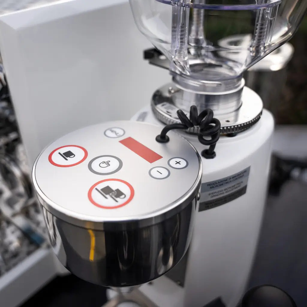 Bellezza Francesca in Custom White With Mazzer Mini Grinder