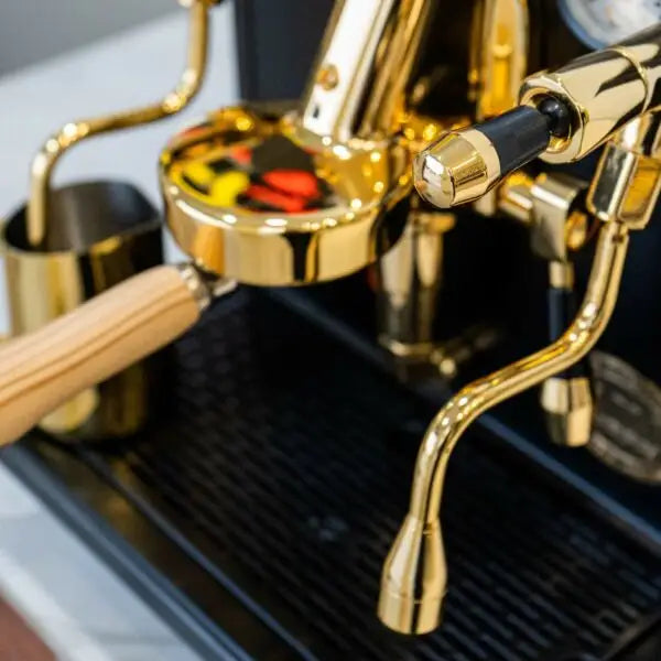 Brand New Custom 24 Carat Gold ECM Synchronika Coffee