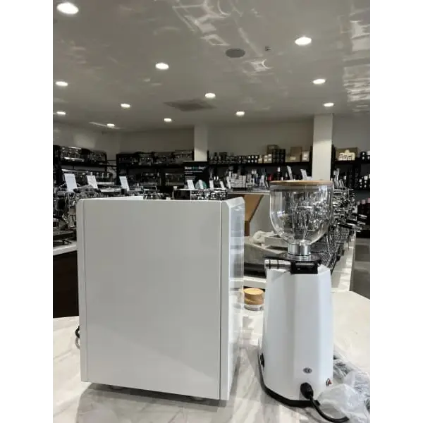 Brand New White & Timber Bellezza Chiara & Piccola Grinder