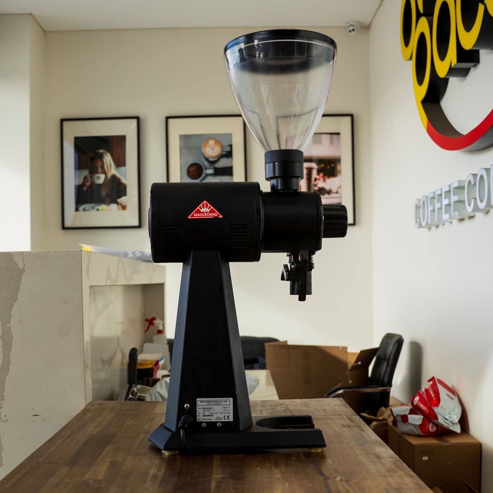 Pre Loved EK43 Tall Black Commercial Coffee Grinder