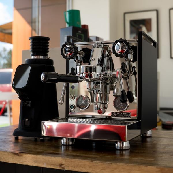 Brand New Rocket Mozzafiato + Fiorenzato Sense Black Package