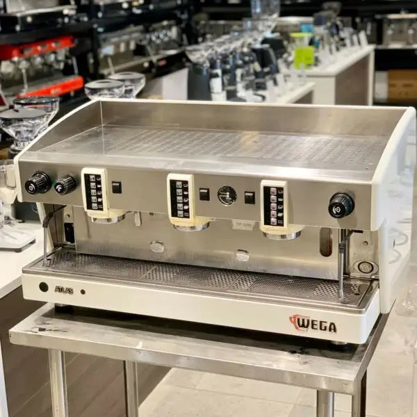 Cheap 3 Group Fully Serviced Wega Atlas Commercial Coffee