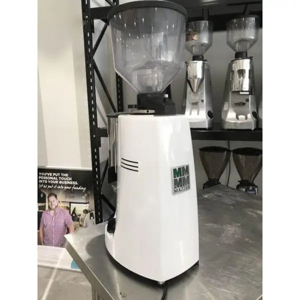 Cheap Mazzer Robur Automatic In White Commercial Coffee