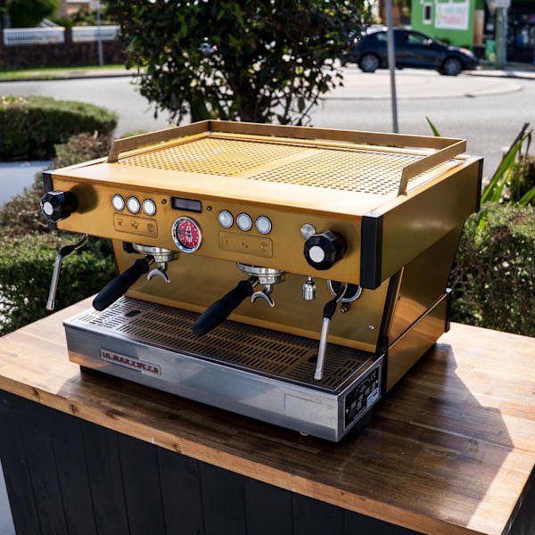 Custom Gold La Marzocco Linea PB 2 Group Low Volume - Australia - Di Pacci