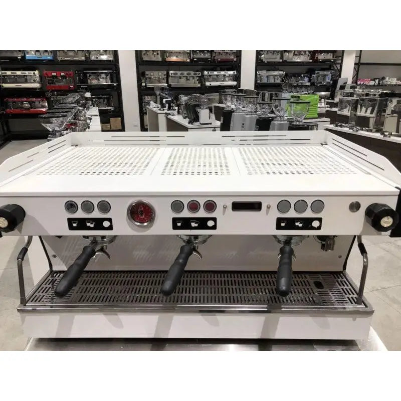 Custom White 3 Group La Marzocco PB Commercial Coffee