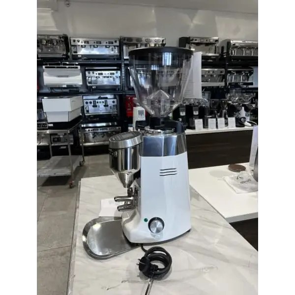 Demo Display Mazzer Kony S White Commercial Coffee Grinder