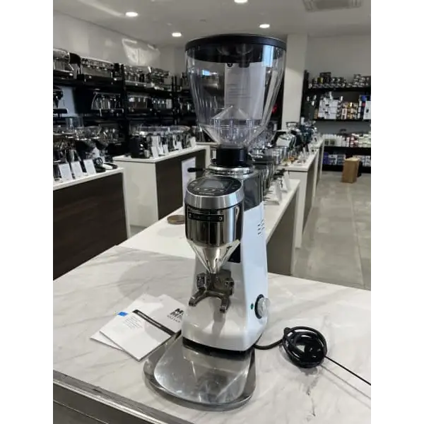 Demo Display Mazzer Kony S White Commercial Coffee Grinder