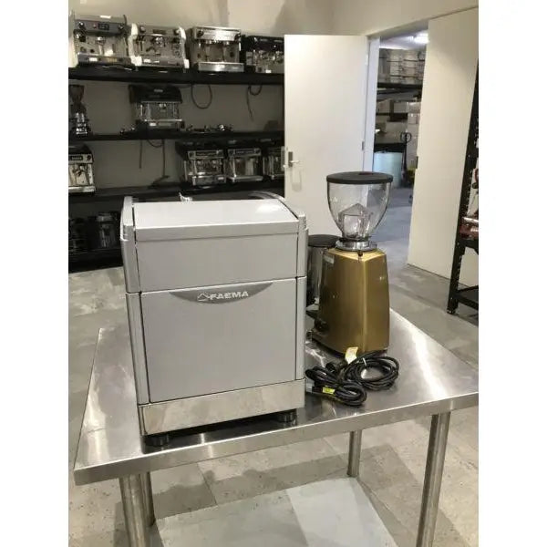 Demo Faema Coffee Machine & Mazzer Grinder Package - ALL