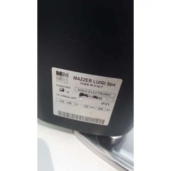 Demo Mazzer Kold Electronic Commercial Coffee Bean Grinder -