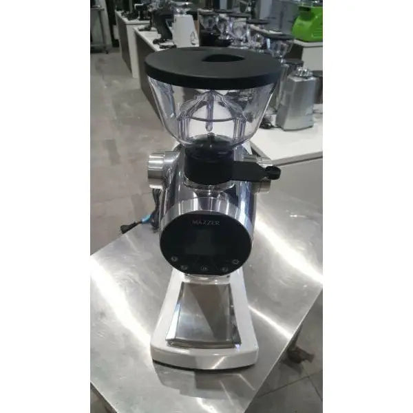 Demo Mazzer ZM Electronic Deli Coffee Grinder In WHITE - ALL