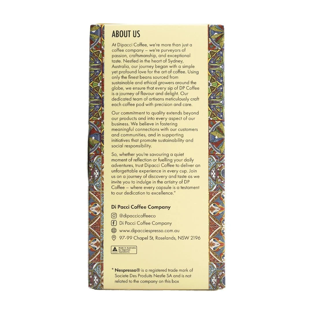 Dipacci Coffee Specialty Blend Pods - Capsules - Australia - Di Pacci