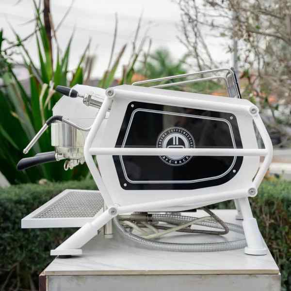 Display Demo Sanremo Cafe Racer Naked White 2 Group Coffee Machine - Australia - Di Pacci