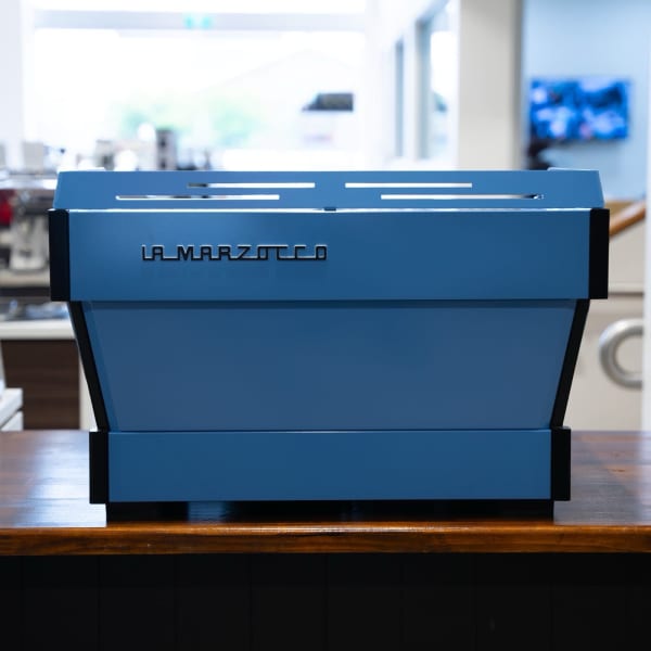 Stunning Pre Owned 2 Group La Marzocco PB In Ocean Blue