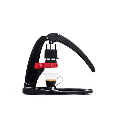 Flair Classic Single manual lever espresso maker in black and red