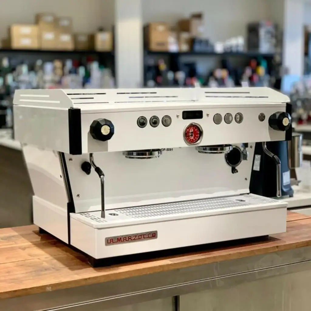 Full Custom White 2 Group La Marzocco PB Commercial Coffee