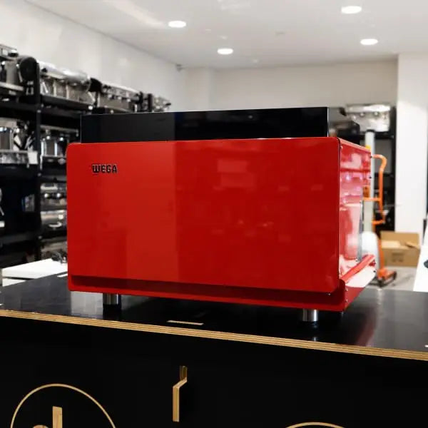 Fully Refurbished Wega 2 Group Ferrari Red Coffee Machine