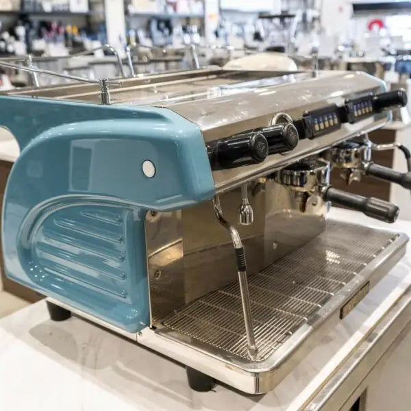 Immaculate High Cup 2 Group Blue Ruggero Coffee Machine